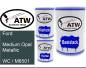 Preview: Ford, Medium Opal Metallic, WC / M6501: 500ml Lackdose + 500ml Klarlack + 250ml Härter - Set, von ATW Autoteile West.
